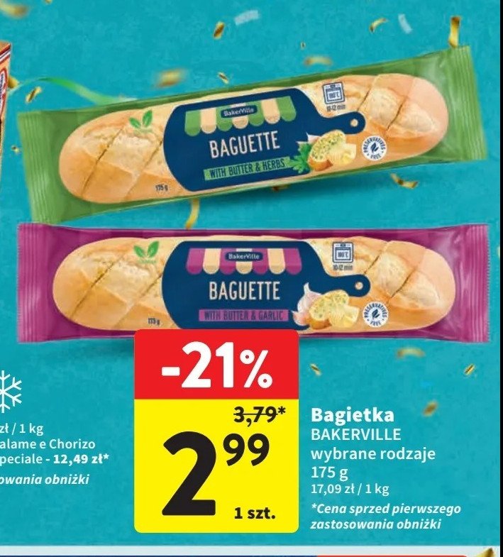 Bagietka z ziołami Bakerville promocja