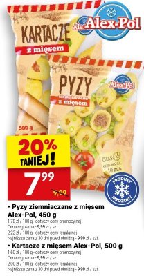 Pyzy ziemniaczane z mięsem Alex-Pol 450g promocja w Twój Market