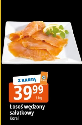 Łosoś wędzony sałatkowy Koral promocja w Leclerc