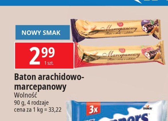 Baton archaidowo-marcepanowy w czekoladzie ze śliwką Wolność promocja