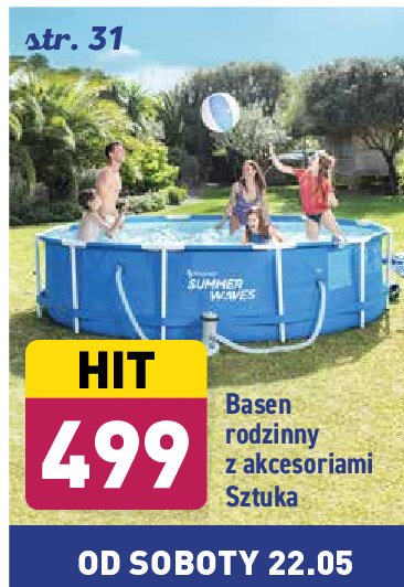 Basen rozporowy 366 x 84 cm Summer waves promocja