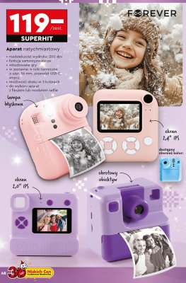 Aparat natychmiastowy FOREVER - fioletowy promocja w Biedronka
