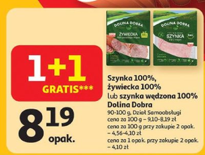 Szynka 100% mięsa Dolina Dobra promocja w Auchan