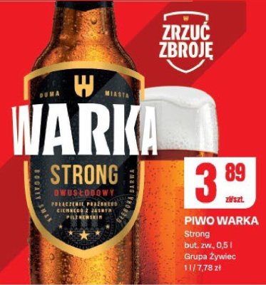Piwo Warka Strong promocja w Chorten