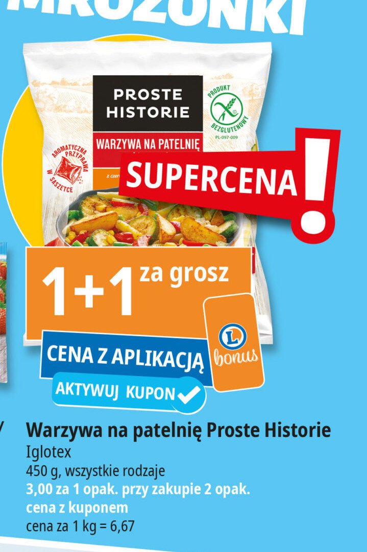 Warzywa na patelnię klasyczne Iglotex proste historie promocja