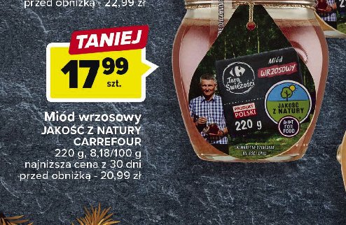 Miód wrzosowy Carrefour targ świeżości promocja