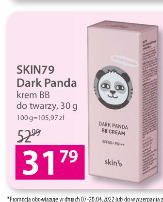 Krem bb spf 50+ Skin79 dark panda bb cream promocja