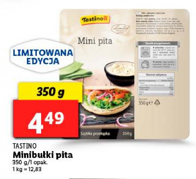 Mini bułki pita Tastino promocja