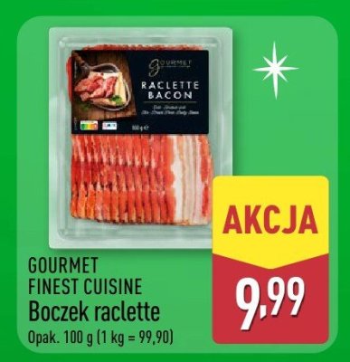 Boczek raclette  promocja w Aldi