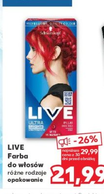 Farba do w艂os贸w 092 Schwarzkopf live ultra brights promocja