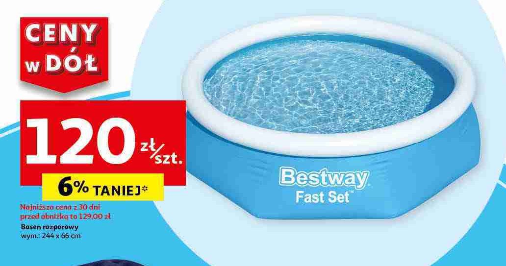 Basen rozporowy fast-set pool 244 x 66 cm Bestway promocja