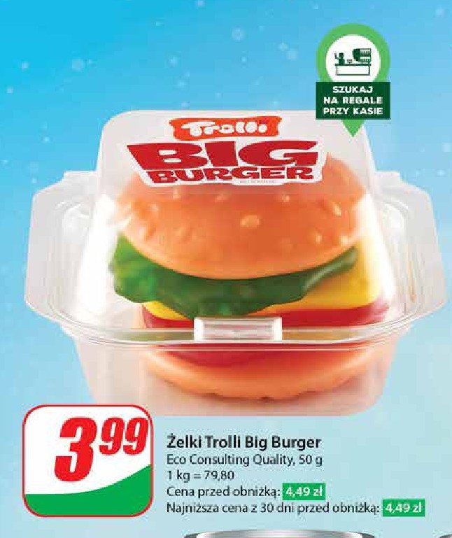 Żelki w kształcie hamburgerów Trolli promocja