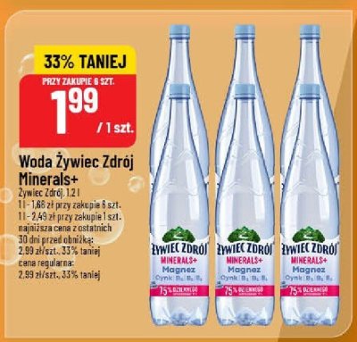 Woda Żywiec Zdrój Minerals+ Żywiec Zdrój promocja w POLOmarket