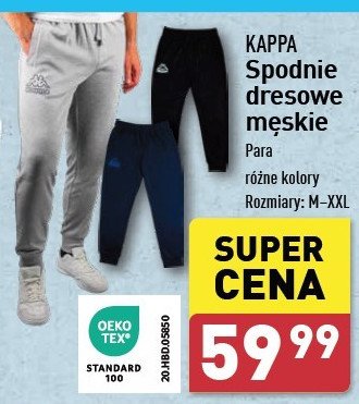 Spodnie dresowe męskie m-xxl Kappa promocja w Aldi