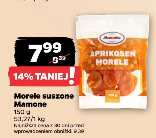 Morele suszone Mamone promocja