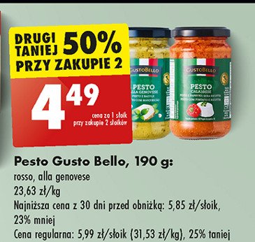 Pesto con rucola Gustobello promocja