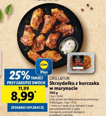Sznycle z kurczaka w marynacie Grill and fun promocja