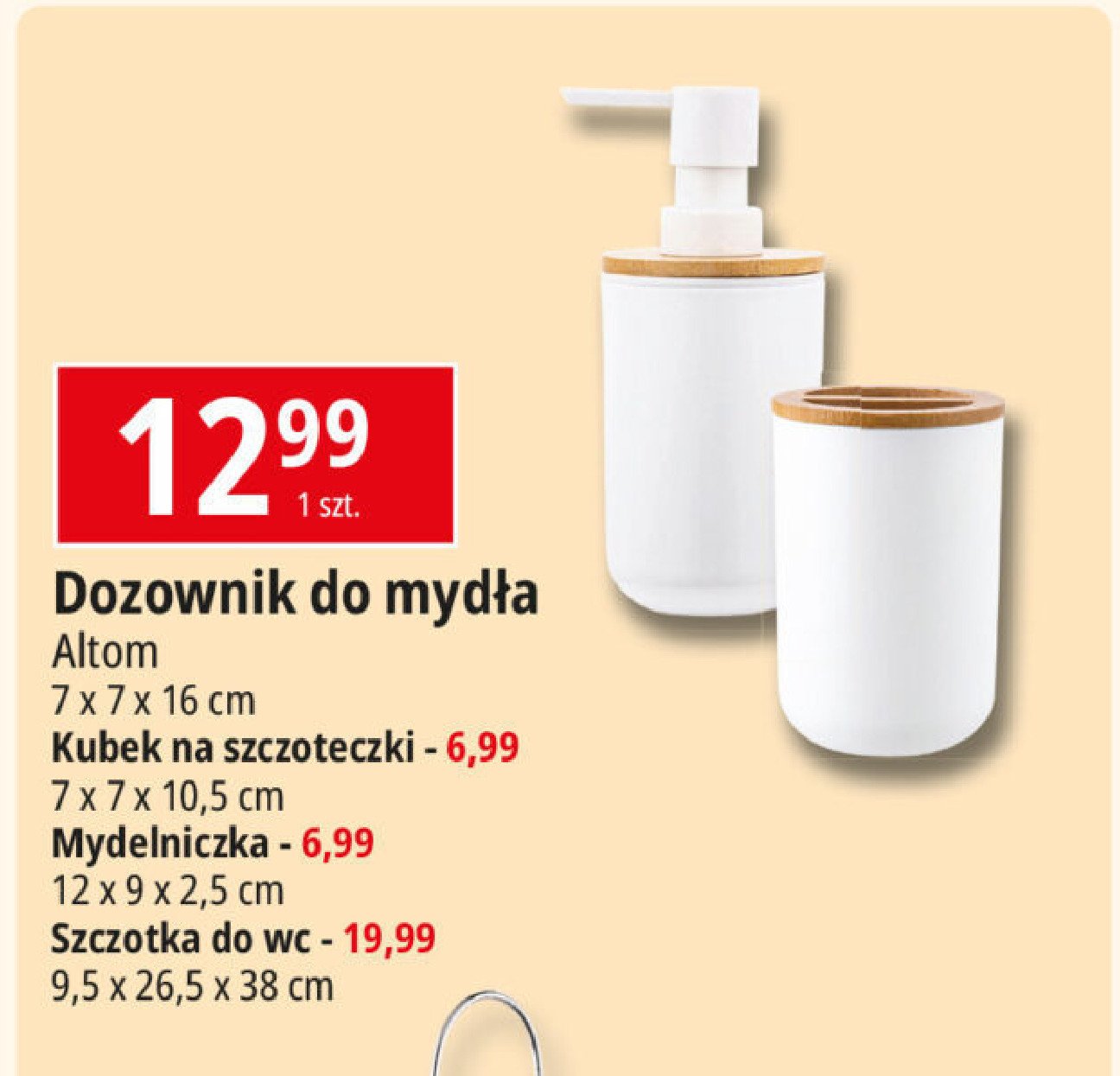 Szczotka do wc Altom promocja w Leclerc