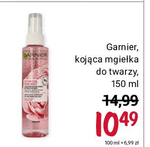 Mgiełka do twarzy kojąca woda różana Garnier skin naturals promocja