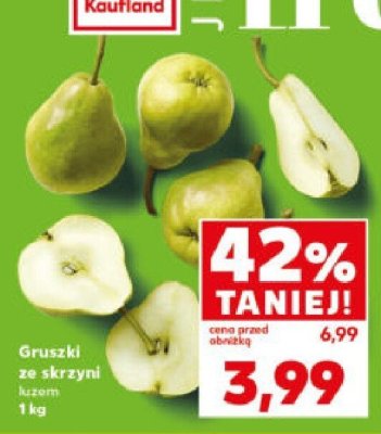 Gruszki luzem promocja w Kaufland