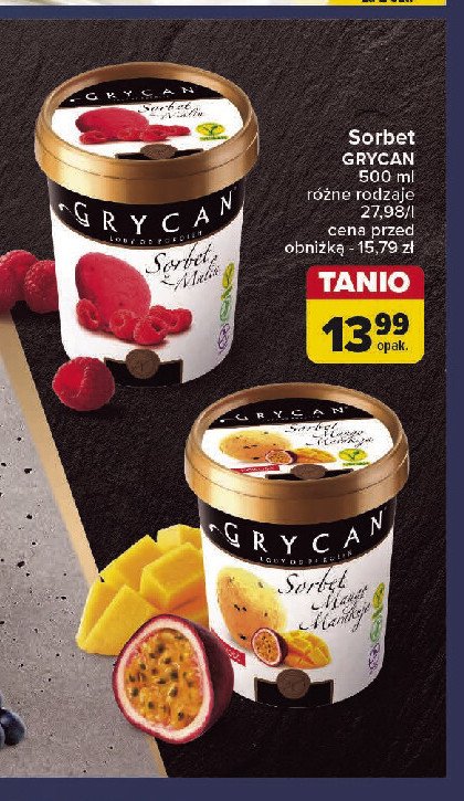 Sorbet z mango Grycan promocja