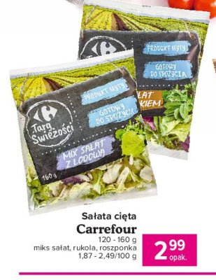 Mix sałat ze szpinakiem Carrefour targ świeżości promocja