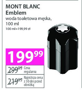 Woda toaletowa Mont blanc emblem promocja w Hebe