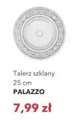 Talerz szklany 25 cm Palazzo promocja w Nela