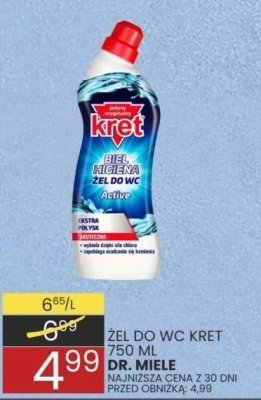 Żel do WC Kret 750 ml Dr. Miele promocja w Wafelek