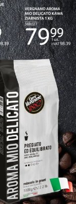 Kawa VERGNANO AROMA MIO DELICATO KAWA ZIARNISTA 1 KG promocja w Selgros