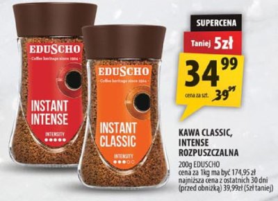 Kawa Eduscho Classic Intense rozpuszczalna promocja w Arhelan