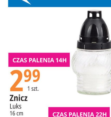 Znicz 16 cm 14 h Luks promocja