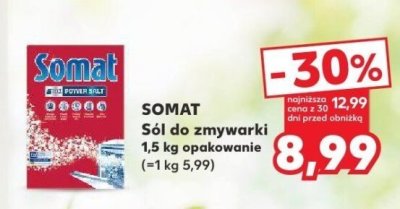 Sól do zmywarki SOMAT 1,5 kg promocja w Kaufland