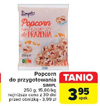 Popcorn ziarno do prażenia Simpl promocja