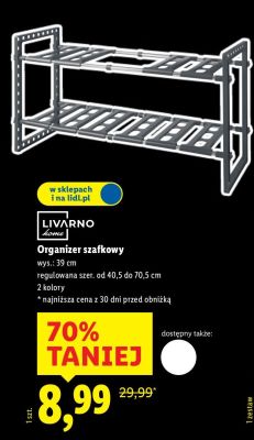 Organizer szafkowy wys. 39 cm Livarno Home promocja