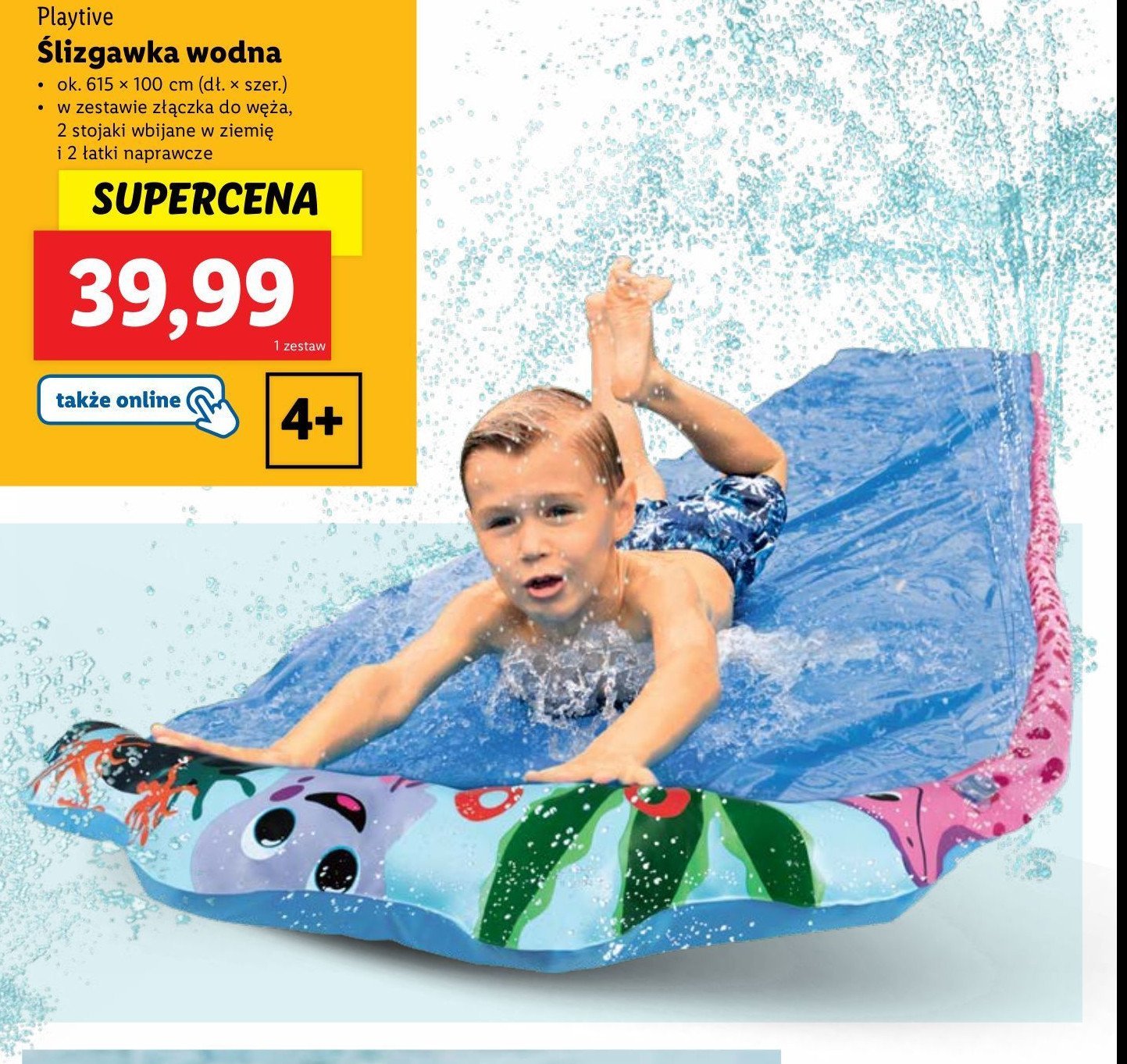 Ślizgawka wodna Play tive promocja