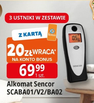 Alkomat Sencor SCABA01/V2/BA02 promocja w Leclerc