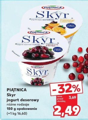 Skyr jogurt deserowy różne rodzaje promocja w Kaufland