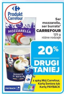 Ser mozzarella blok Zm soko艂贸w promocja w Carrefour