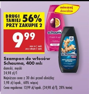 Szampon do w艂os贸w Schauma anti-dandruff intensive x3 promocja