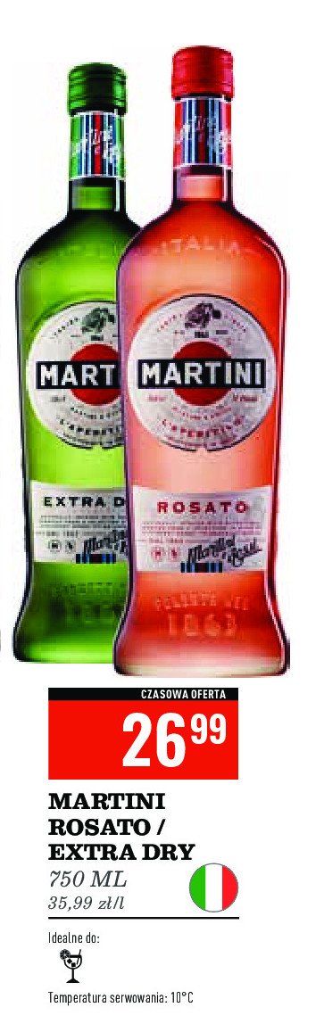 Vermouth MARTINI EXTRA DRY promocja