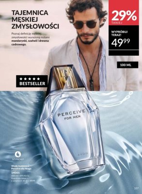 Woda toaletowa Perceive dla Niego promocja w AVON