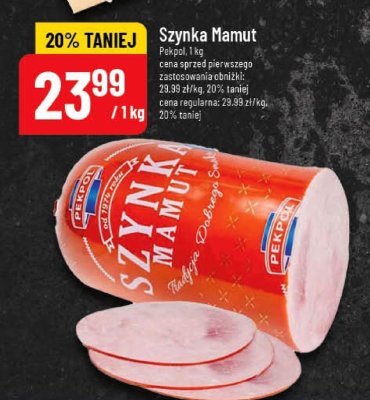 Szynka Mamut promocja w POLOmarket