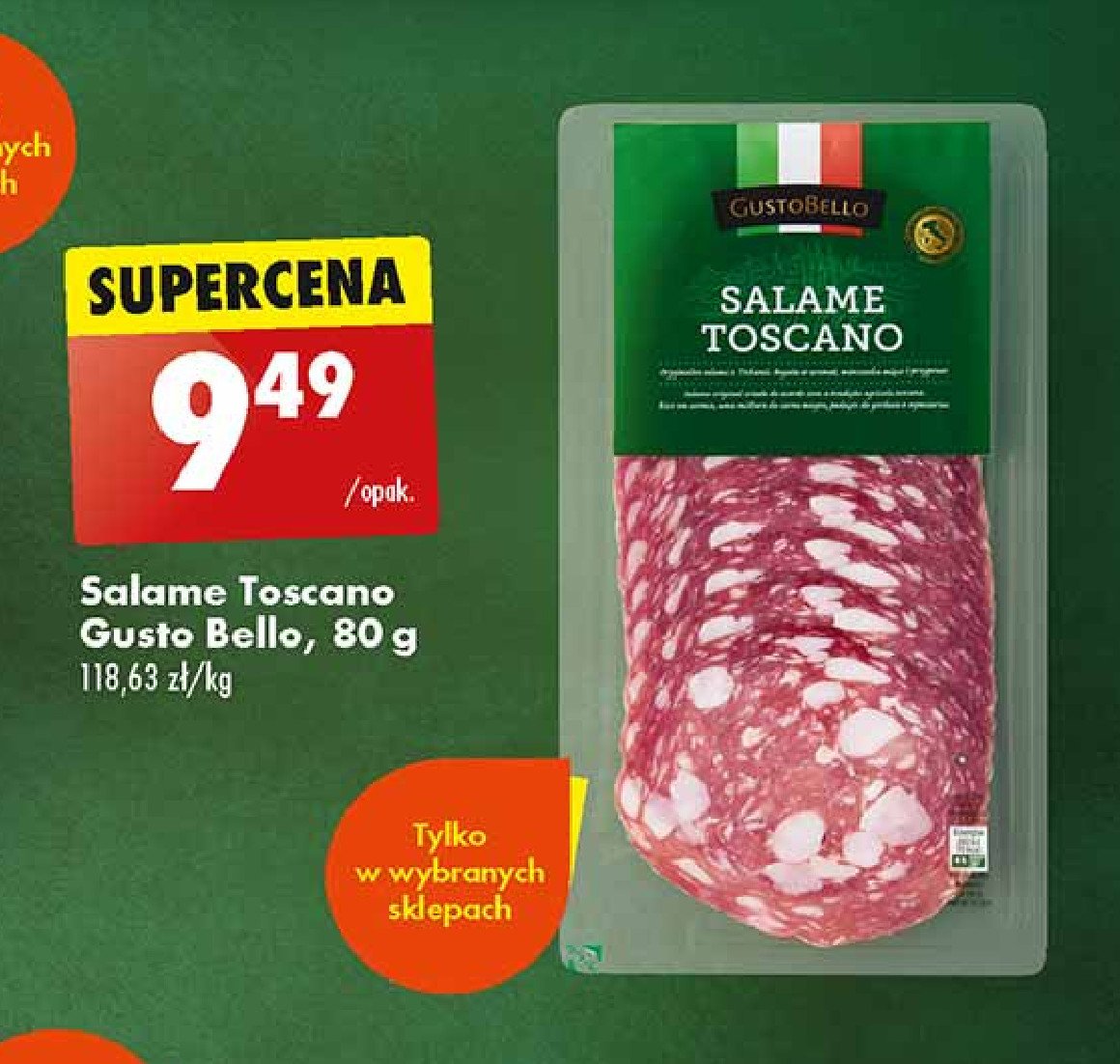 Salami toscano Gustobello promocja