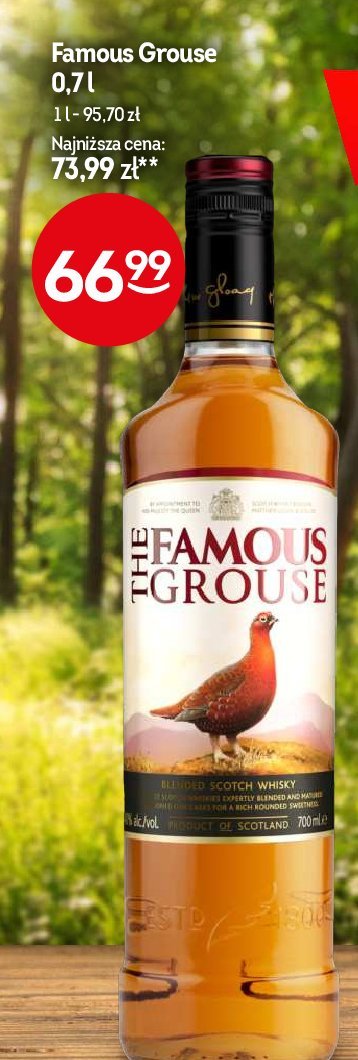 Whisky The famous grouse promocja