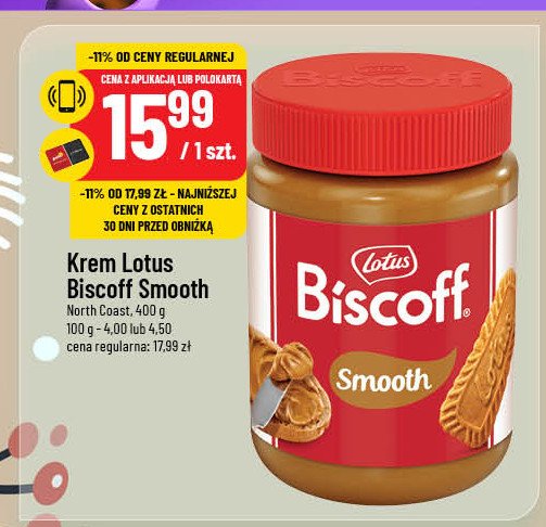 Krem biscuit spread Lotus biscoff promocja