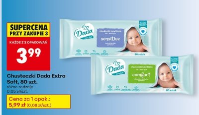 Chusteczki Dada Extra Soft, 80 szt. promocja w Biedronka
