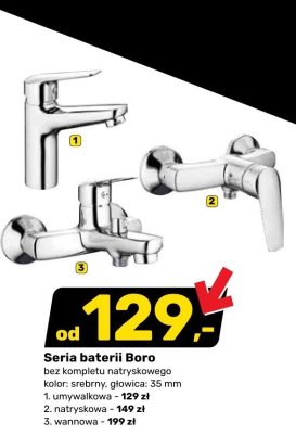 Bateria umywalkowa Boro promocja w Bricomarche