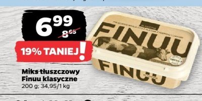 Mika tłuszczowy Finuu klasyczne promocja w Netto
