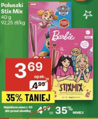Paluszki Stix Mix 40g promocja w Delikatesy Centrum